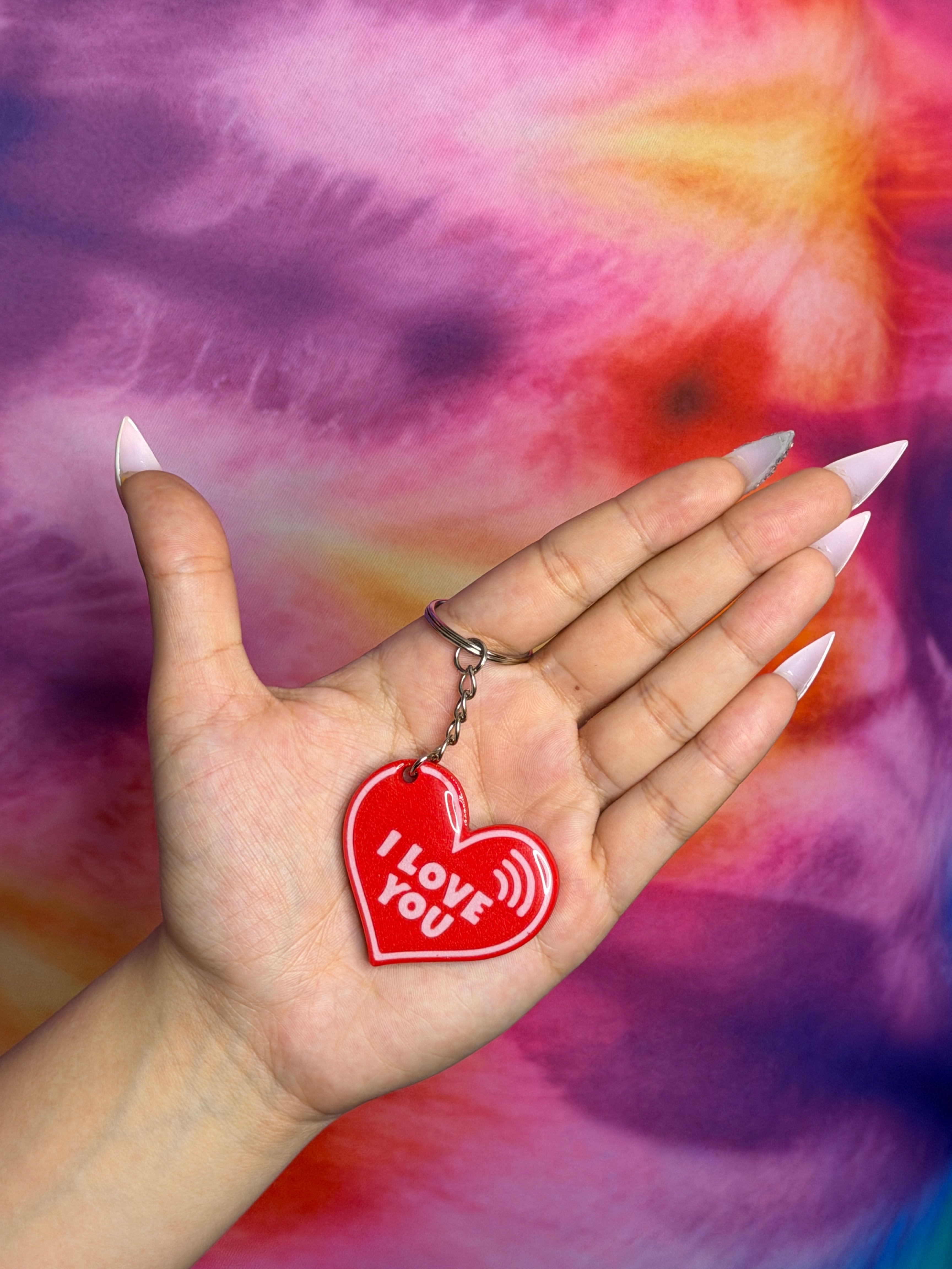Heart Shape I Love You NFC Keychain